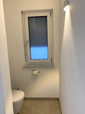 ...abgemauerten WC...