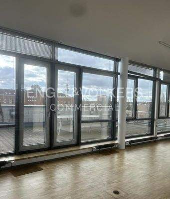 Ausblick auf die Dachterasse