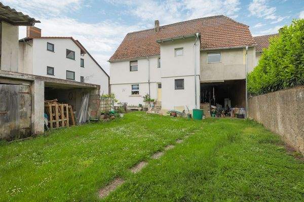 Rückansicht und Garten