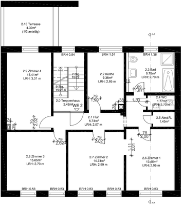 OG Grundriss 93,77 qm 