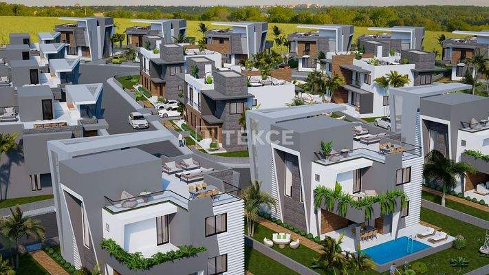 Villas with Private Gardens in İskele Ötüken