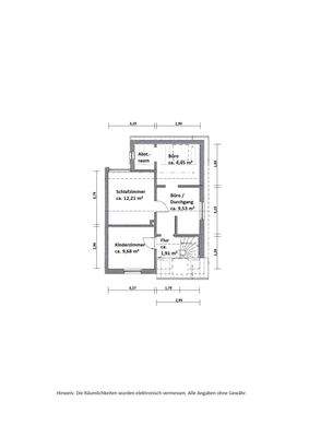 Grundriss OG - nicht maßstabsgetreu