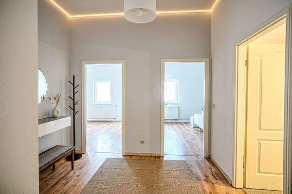 Eingangsbereich digital möbliert