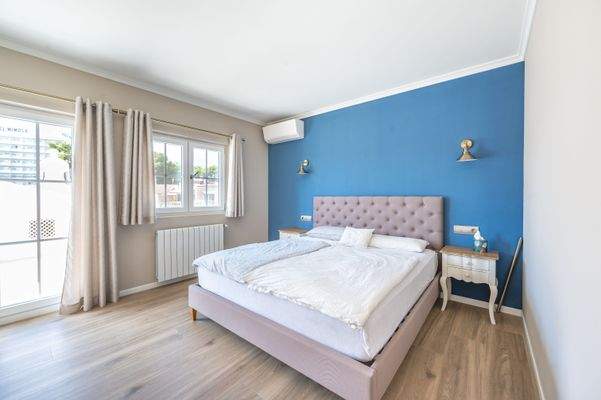 Master bedroom in villa in Palmanova