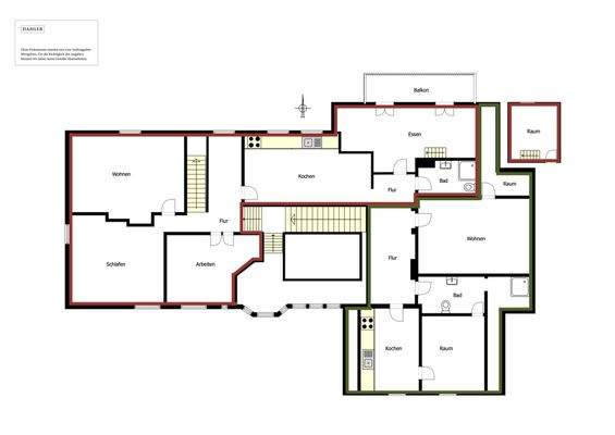 Grundriss Obergeschoss