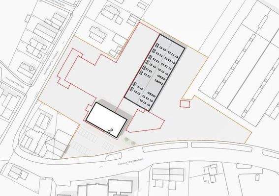 Lageplan mit Grundriss