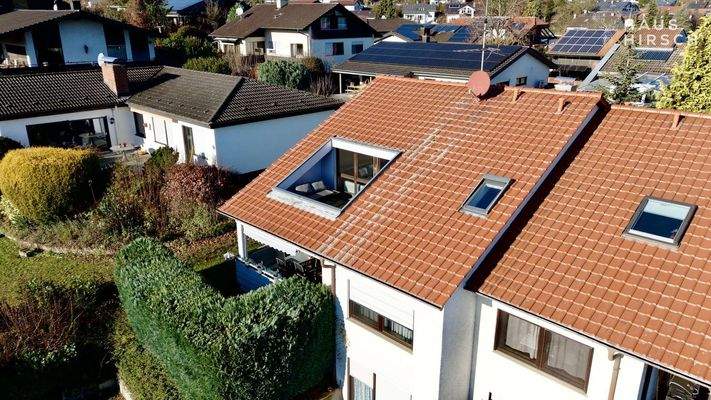 Dachterrasse von oben