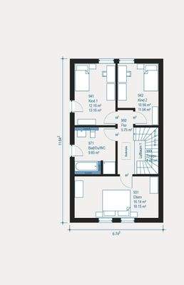 Familienfreundlicher Grundriss