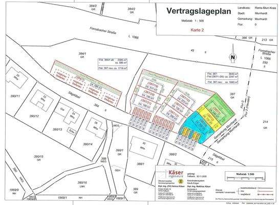 Lageplan 3 Bauabschnitte