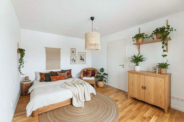 Schlafzimmer virtuell möbliert 