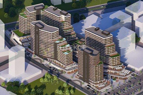 Apartments in a Mixed-Use Project with Indoor Pool in Ankara