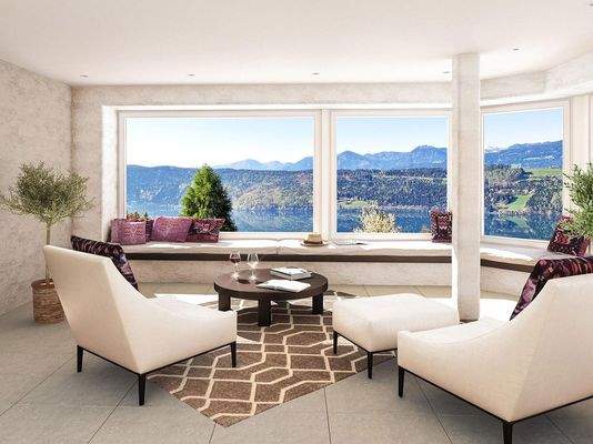 Relaxen mit Berg- und Seeblick