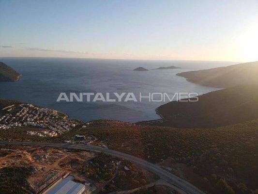 Sea and Nature-View Plots with Construction Permit in Kas Kalkan