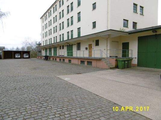 Blick auf Verladerampe