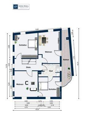 Grundriss 1.OG Haupthaus