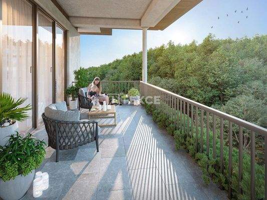 Flats in a Forest-View Complex in Göktürk Eyüpsultan