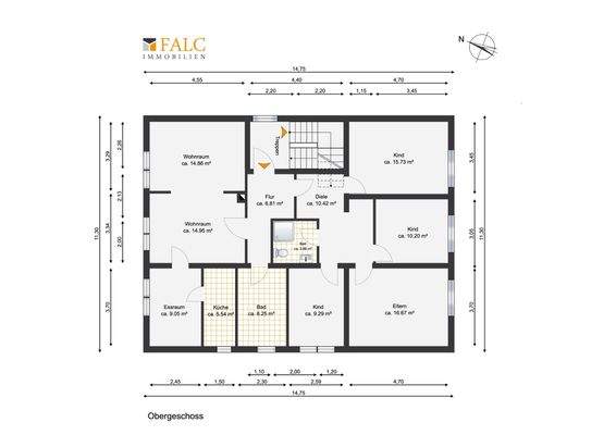 Grundriss Obergeschoss