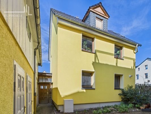 Ansicht kleines Wohnhaus_Hof_Abstellräume