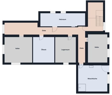 Grundrissplan ohne Maßstab KG