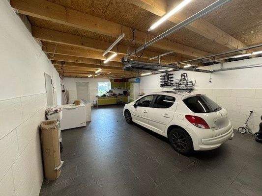 Doppelgarage Sicht nach hinten