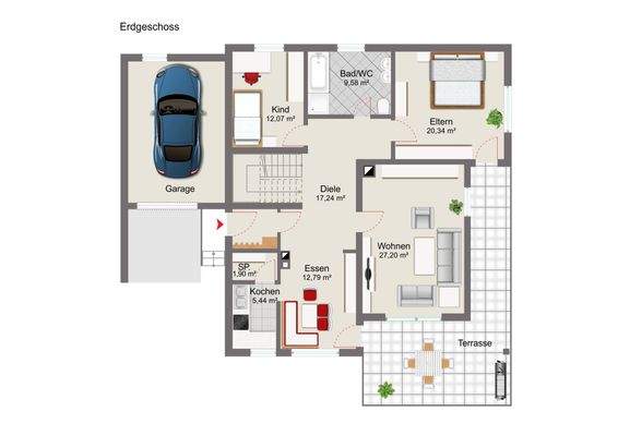 Grundriss Erdgeschoss