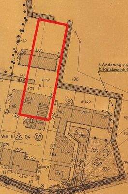 Ausschnitt Bebauungsplan