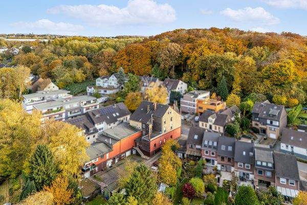 Außenansicht Anbau - Haupthaus