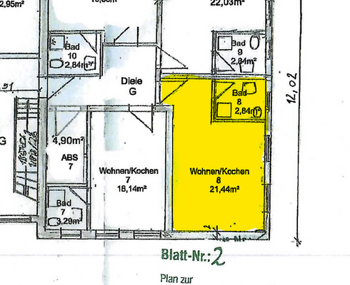 Grundriss Wohnung