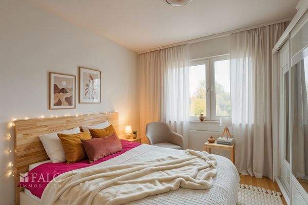 Schlafzimmer Gestaltungsvorschlag - (KI generiert)