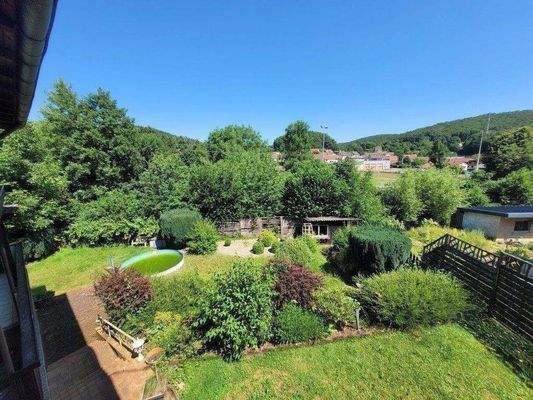 herrlicher Blick vom Balkon