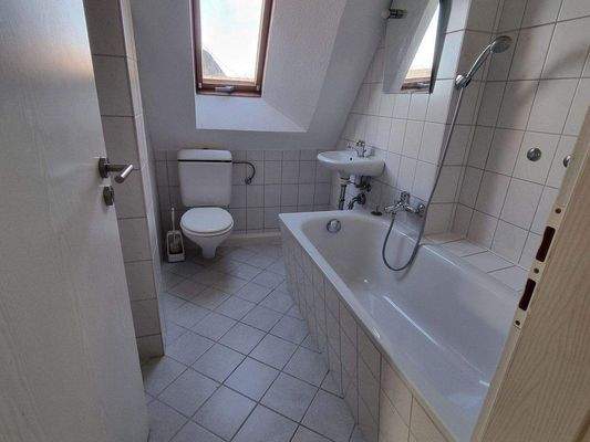 Badezimmer im Dachgeschoss