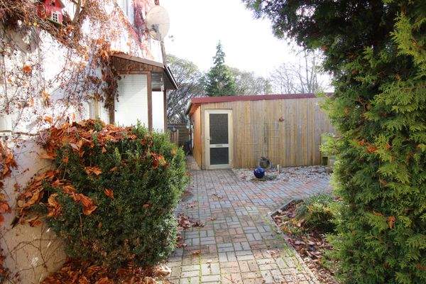 Blick auf den Carport