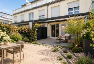 Terrasse mit Garten KI Visualisierung