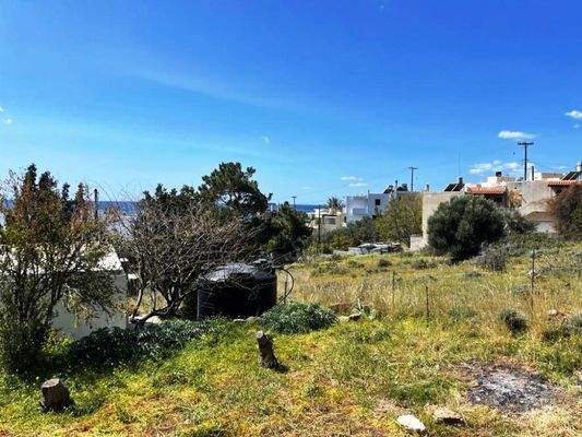 Südostkreta, Makry Gialos: Grundstück mit Meerblick zu verkaufen