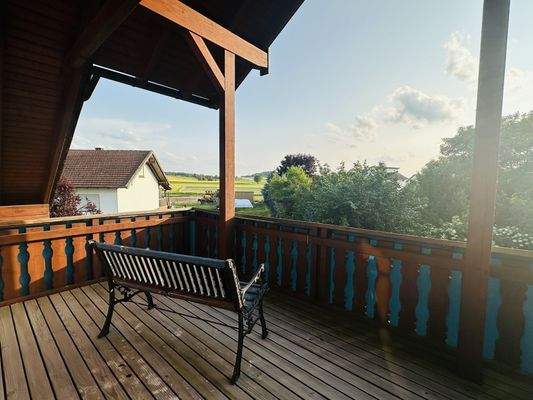 Sonniger Ausblick vom Westbalkon