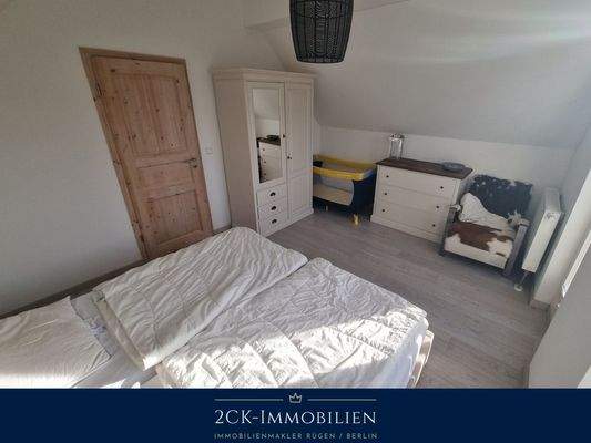 Schlafzimmer mit Boddenblick