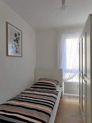 Schlafzimmer mit Kleiderschrank