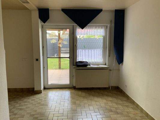 Zugang vom Küchenbereich  auf Terrasse