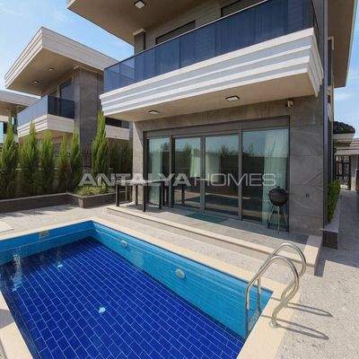 Furnished Duplex House with Pool in Belek Antalya