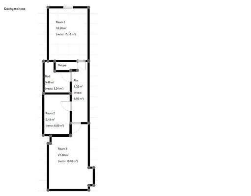 Grundriss Spitzboden