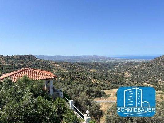 Südkreta: Haus mit spektakulärer Aussicht und großem Garten in Grigoria zu verkaufen