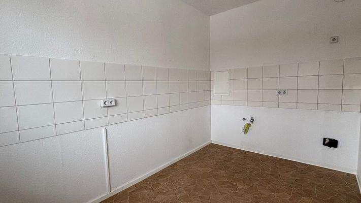 Küche mit Fliesenspiegel