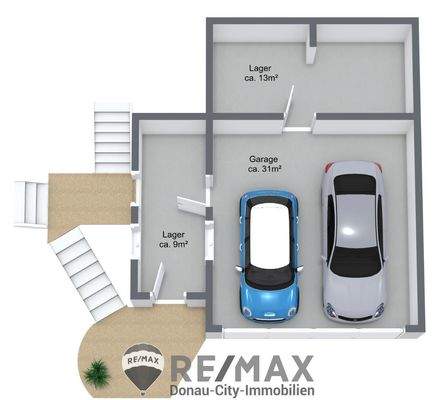 Garage - 3D Floor Plan