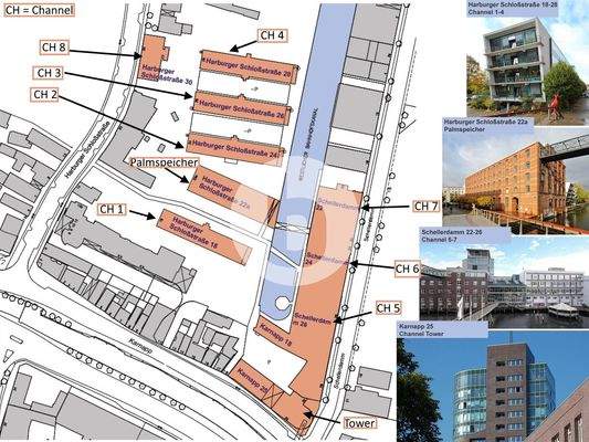 Übersicht Channel Harburg