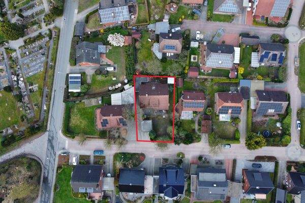 Aufsicht Umgebung umrandet