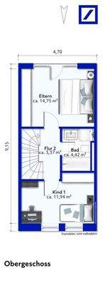 Grundriss Obergeschoss