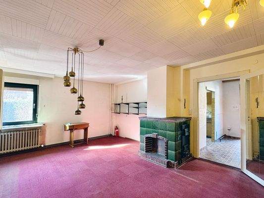 Wohnbereich mit Kamin