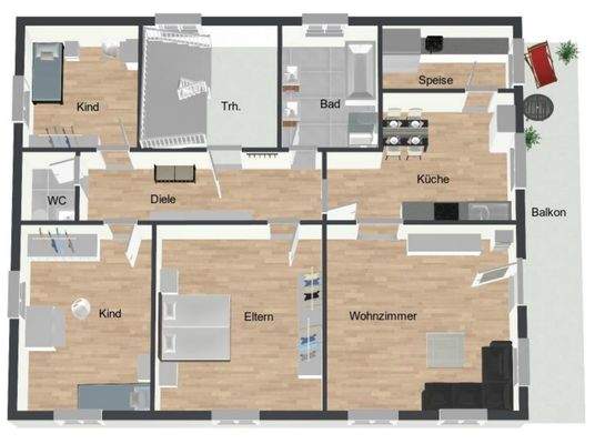 Grundriss Obergeschoss