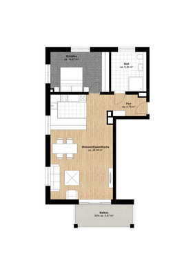 Grundriss Wohnung 5