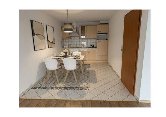 Einrichtungsbeispiel Küche KI generiert